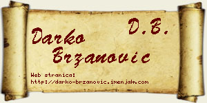 Darko Brzanović vizit kartica